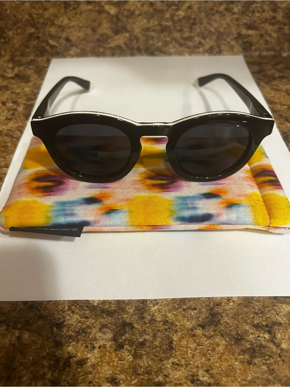 Beverly Shores Black Polarized Sunglasses by Peepers